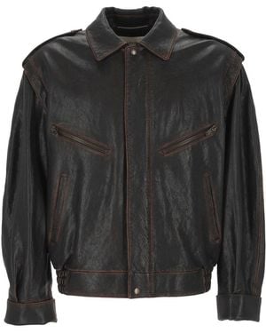 Saint Laurent Jackets - Black