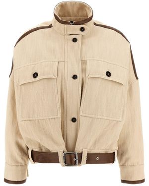 Pinko 'Babilonia' Blouson - Natural