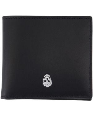 McQueen Bi Fold Cc Card Case - Black