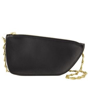Burberry Micro Shield Wallet On Chain - Black