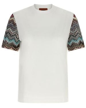 Missoni Snake Sleeve T-Shirt - White