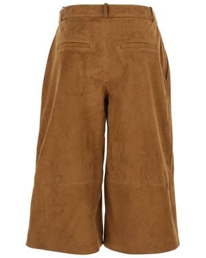 Arma 'Jina' Pants With Belt Loops And Wide Leg - Brown