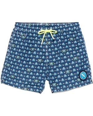 Mc2 Saint Barth X Ssc Napoli Lighting Micro Fantasy Swim Shorts - Blue