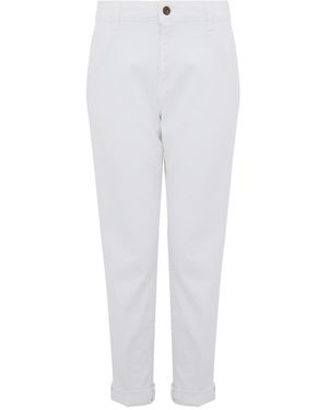 CIGALA'S White Slim Fit Pants