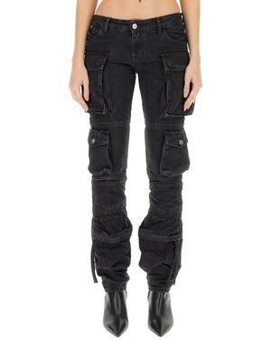 The Attico Cargo Jeans - Black