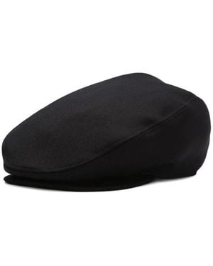 Dolce & Gabbana Shetland Flat Cap Accessories - Black