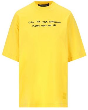 FEDERICO CINA T-Shirt And Polo Shirt - Yellow