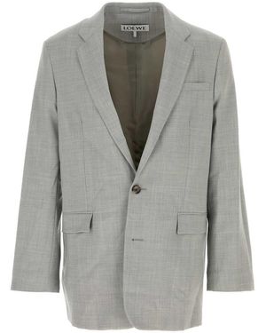 Loewe Dark Poplin Shirt - Grey