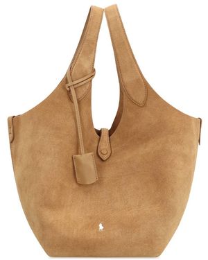 Polo Ralph Lauren Suede Bucket Bag - Brown