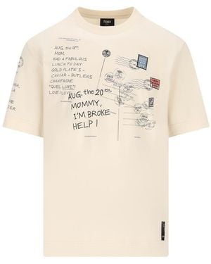 Fendi T-Shirt And Polo Shirt - White