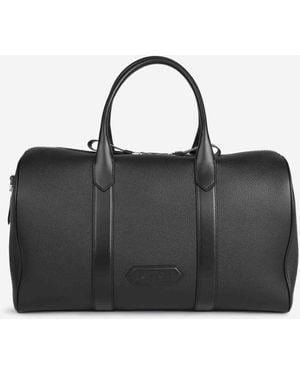 Tom Ford Leather Travel Bag - Black