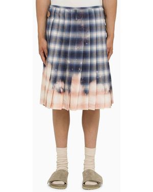 1989 STUDIO Chequered Kilt - Blue