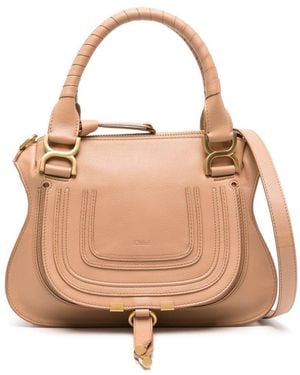 Chloé Marcie Small Leather Handbag - Pink