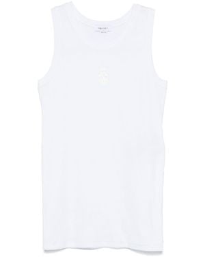 McQueen Cotton Blend Top - White