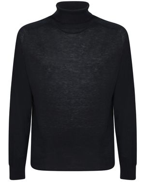 120% Lino Knitwear - Blue