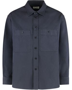 Lemaire Overshirt Utility - Blue