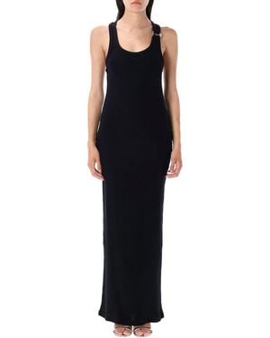 Jean Paul Gaultier Tank Dress Piercing Detail - Black