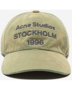 Acne Studios Embroidered Logo Cap - Natural