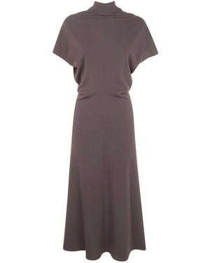DR. HOPE Bias Cut Dress Clothing - Brown
