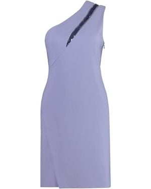 Genny One Shoulder Dress - Purple