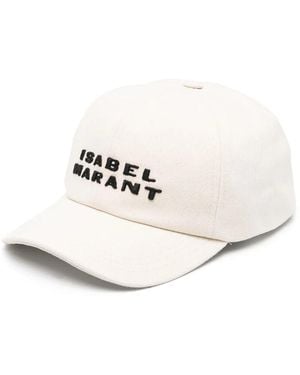 Isabel Marant Tyron Embroidery Baseball Cap - Natural