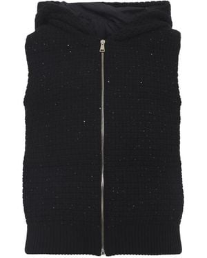 Fabiana Filippi Virgin Wool Padded Gilet - Black