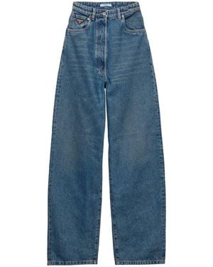 Women's Prada Wide-leg jeans | Lyst