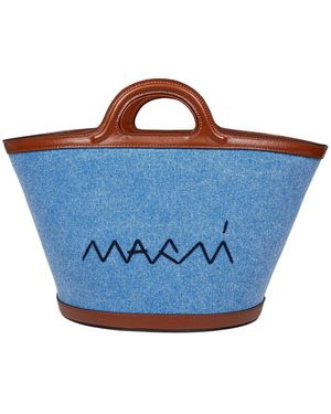 Marni Denim Bucket Bag in Blue | Lyst