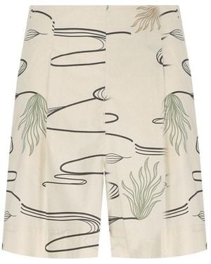 Max Mara Agito Sabbia Bermuda Shorts - Natural