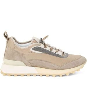 Brunello Cucinelli Leather Trainers - Natural