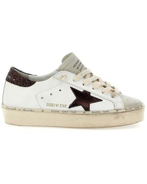 Golden Goose 'Hi Star' Trainers - White