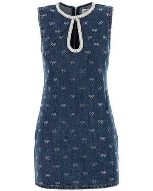 Self-Portrait Dress - Blue