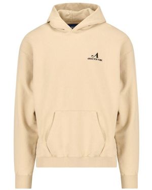 AWAKE NY Embroidered Logo Hoodie - Natural