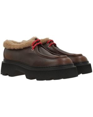 Santoni Flat Shoes - Brown