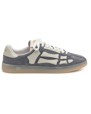 Amiri Sneakers Pacific Bones In Leather And Suede - White