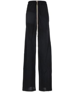 Rick Owens Wide Leg Trousers - Black