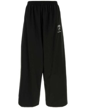Balenciaga Tech Fabric X Automobili Lamborghini Wide-Leg Pant - Black