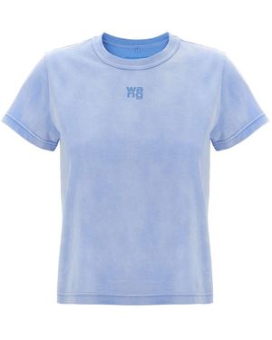T By Alexander Wang 'Essential Jsy Shrunk' T-Shirt - Blue