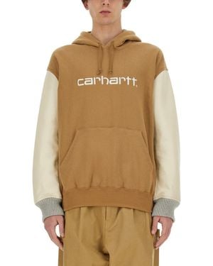 スウェット・トレーナー Junya Watanabe SWEATSHIRTS (WMT904S24 BLKXBLK) Junya Watanabe/ジュンヤワタナベ｜ブラック コットン