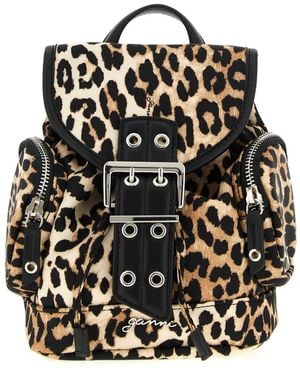 Ganni Animalier 'Bucky' Backpack - Black