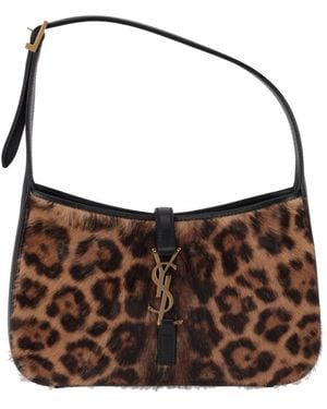 Saint Laurent Bo Mng Le 5a7 W_real Pony - Brown