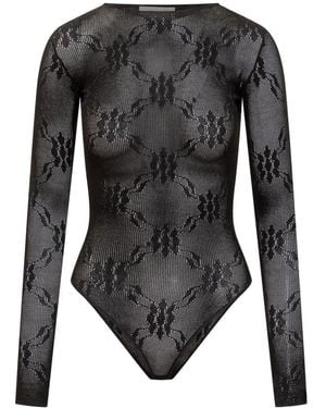 Victoria Beckham Long-Sleeved Bodysuit - Black