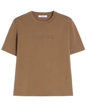 Max Mara Cotton T-shirt - Brown