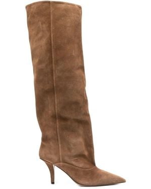 Paris Texas "Ines Reverse" Midcalf Boot T. 7.5 Shoes - Brown