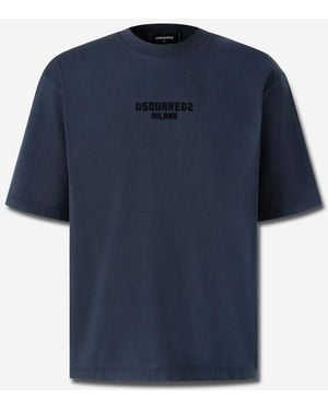 DSquared² Printed T-Shirt - Blue