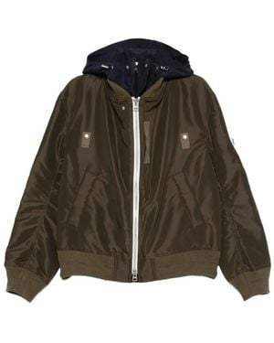 Sacai Nylon Twill X Grosgrain Blouson - Green