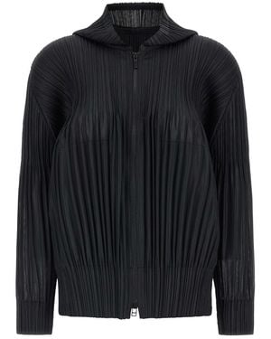 Pleats Please Issey Miyake Zip Blouse - Black