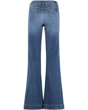 7 For All Mankind Modern Dojo High-rise Flared Jeans - Blue