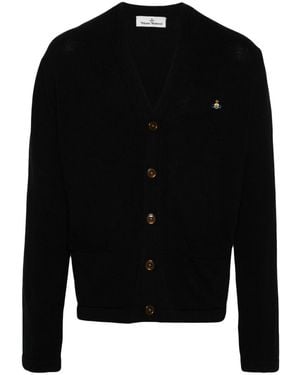 Vivienne Westwood Cotton And Cashmere Cardigan - Black