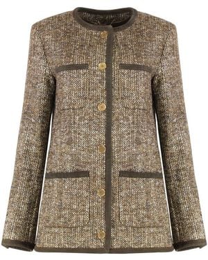 Golden Goose Wool Tweed Jacket - Natural